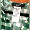 Max Mara Weekend  Green Gingham Check Cotton Midi Dress Photo 12