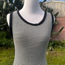 Black and white Slip on body con dress scoop neck Photo 1