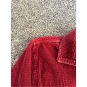 Vintage L.L. Bean Corduroy Shacket Button Up Long Sleeve Shirt Red Women’s LP Size undefined Photo 7