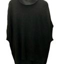 BCBGMAXAZRIA NWT  Sleeveless Oversized Sweater Vest Black Small Relaxed Mock Neck Photo 0