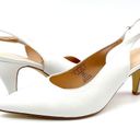 Simply Styled  NEW Womens 9.5, 10 Sarell Sling Back Dress Shoe Heel Creamy White Photo 0