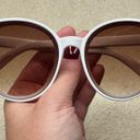 Universal Threads Universal Thread: White Round Sunglasses Photo 0