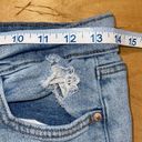 Wild Fable  Womens High Rise Button Fly Distressed Boyfriend Crop Jeans Blue Sz 6 Photo 6