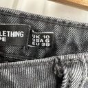 Pretty Little Thing  Shape Black Distressed Fray Hem Denim Shorts Size 6 US New Photo 3