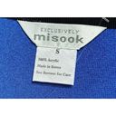 Misook  2 piece Cardigan Twinset Tank Size Small Cardigan Size Medium Blue Black Photo 12