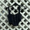 ZARA Denim Corset Top Photo 6