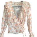 Free People NWT!  Amanda Ruffle Wrap Top. Size XS. Photo 1