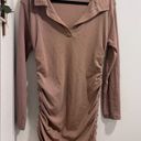 Missguided Cute  brown sweater dress with strings on side Photo 0