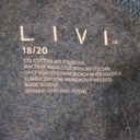 Lane Bryant  LIVI Active Sweatshirt Full Zip Tie Dye Hoodie Blue White 18/20 New Photo 6