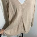 Vince , wool and yak blend long sleeve sweater in cream tan oatmeal size S Photo 2