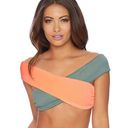 REEF NWT  Women's Sliced Off Shoulder Top Swimsuit - Medium Photo 0