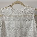 Alexis  White Floral Lace Blouse Size: XS Photo 1