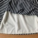 J.Crew  Mercantile High Waisted Black and White Striped Pleated Skirt Size 0 Photo 8