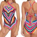 Trina Turk NWT  Louvre Striped High-Neck Reversible One-Piece Swimsuit Size 10 Photo 16