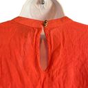 Rock & Roll Cowgirl  Womens Small Orange Aztec Embroidered Keyhole Boho Blouse Top Photo 3