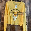 Sanrio NWT Gudetama by  women's long sleeve T-shirt yellow size XL Q29 Photo 1