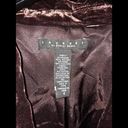Laundry by Shelli Segal  Velvet Velour Brown Blazer with Floral Waist Size 4 Photo 4