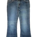 Vintage Blue  Asphalt bootcut/flare denim jeans with denim chunky belt detail Photo 0