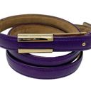 Salvatore Ferragamo  Purple Leather Slide & Post Belt size 95cm Large L/XL Photo 9