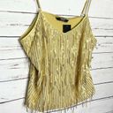 Zeagoo NWT  Gold Dripping Sequins Tank Top Size Large Photo 7