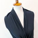 Twisted Kobi Halperin Maureen  Black Faux Wrap Jersey Dress Size Large Photo 3