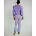 Hill House  The Claire Pant Stretch Cotton Kick-Out Crop in Lavender Size XS Photo 2