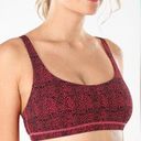 CRZ Yoga Pink & Black Leopard Print Low Support Strappy Back Sports Bra Medium Photo 0