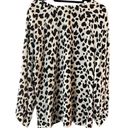 Cleobella  SZ XS Jordan Animal Print Peasant Blouse Balloon Sleeve Boho Flowy Photo 1