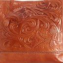 Patricia Nash  Toscano Florence Wax Tooled Tote Bag Embossed Italian Leather Tan Photo 1