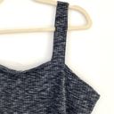 Bobeau New  Square Neck Tank Top Ribbed Knit Marled Navy Blue Photo 4