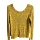 Ruby Moon Women’s Yellow ( Mustard) Knot Front Sweater Size Small Photo 1
