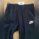 Nike  Women’s Sz Small Black Cotton Blend Accent Cuff Logo Joggers Photo 7