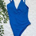 Everlane  The V-Neck One-Piece Blue Sz M Photo 0