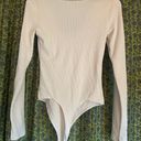 American Eagle Cream Colored Lace Thong Bodysuit Size S Photo 2
