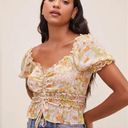 ASTR the Label Jayla Floral Puff Sleeve Top Photo 0