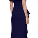 Betsy and Adam NWT Betsy Adam Off The Shoulder Ruffle Dress Navy Blue Size 6 Photo 1