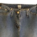 Cache  Vintage Y2K Blue High Rise Slit Hem Stretch Denim Flare Jeans Photo 2