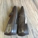 Etienne Aigner  BEACON Brown Leather Buckle Loafers Shoes Womens Size 8.5M‎ Photo 4