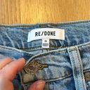 RE/DONE  Jeans 90’s High Rise Crop Medium Wash NWT Size 28 Photo 6