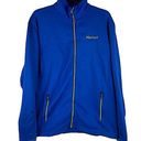 Marmot Radius Stretch Full Zip Fleece Jacket in Ocean Blue Men’s Size Large Photo 0