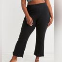 Aerie NWT  Green Size L Flared High Waist Kick Flare Ribbed Pants Cropped Cotton Photo 1