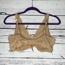 Gap Love by  NWT Size L Beige Plunge Neckline Lace Wire-Free Bralette Bra Photo 1