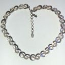 Monet  Vintage Silver Tone Link Necklace Photo 0