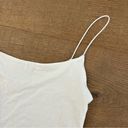 Wilfred Free  aritzia white thin spaghetti strap crop tank top Photo 3