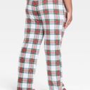 Lounge Wondershop Pajama Pant XL Womens Fleece Plaid Sleep  Red White Plaid NWT Photo 4