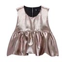 ZARA  Gold Crop Top(Size Medium) Photo 0