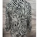 AB Studio AB Studios medium black and white animal print looking blouse - 2542 Photo 1