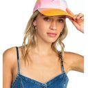 Roxy NWT  1990 Toadstool Ombre Sunset Rainbow Baseball Cap Dad Hat Summer Y2K Photo 0