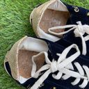 Soludos Ciao Bella Ibiza Navy Blue Crushed Velvet Star Sneakers Size 7.5 Preppy Photo 7