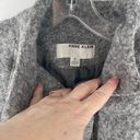 Anne Klein  Women's Sweater Wool Jacket Mock Neck Button Closure Gray Size Small Photo 1